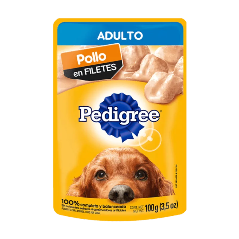 Alimento Perro Filete de Pollo|100g Alimento Perro Filetes de Pollo Pedigree 100g