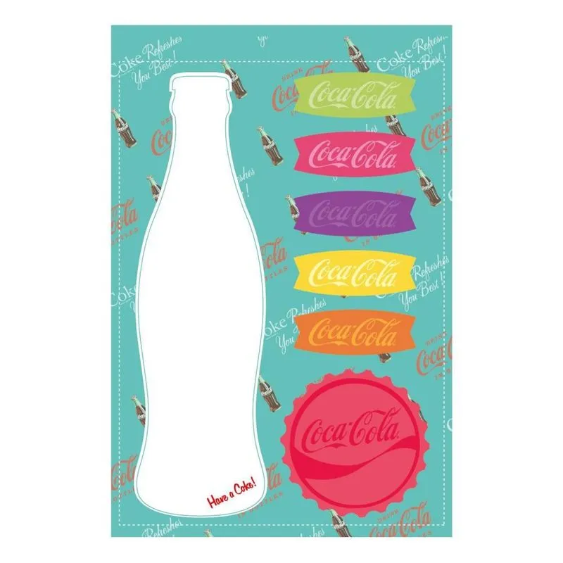 Bloco De Anotação Coca Cola Post It Contour Bottle 27436