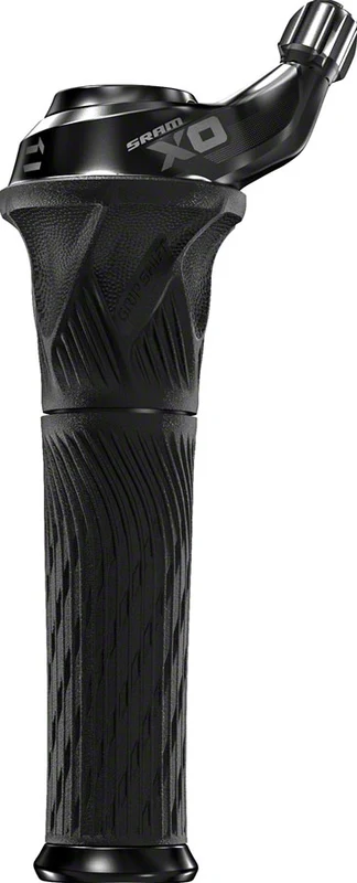 SRAM X01 11-Speed Twist Black/Gray with Left and Right Locking Grips with Cable Housing Sold Separately