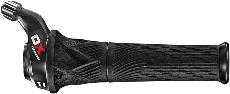 SRAM X01 11-Speed Twist Black/Red with Left and Right Locking Grips with Cable Housing Sold Separately