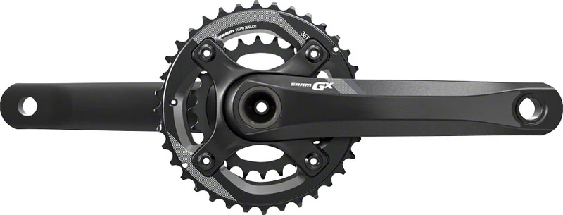 SRAM GX 1400 Fat Bike Crankset 170mm 11-Speed 36/24t 104/64 BCD GXP Spindle Interface Black