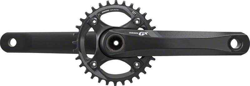 SRAM GX 1400 Fat Bike Crankset 170mm 10/11-Speed 30t 94 BCD GXP Spindle Interface Black