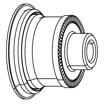 Adattatore per Asse Ruota Posteriore ZIPP Cognition lato trasmissione SRAM XDR #11.2018.033.003