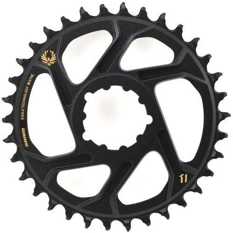 Coroa Sram Xx1 Eagle Direct Mount 38t 6mm Offset Dourada