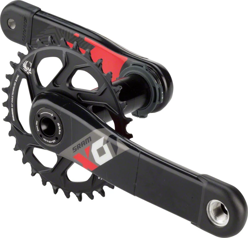 SRAM X01 Eagle Crankset Boost BB30 170mm Black/Red with 32T X-Sync 2 Direct Mount Chainring Bottom Bracket Not Included