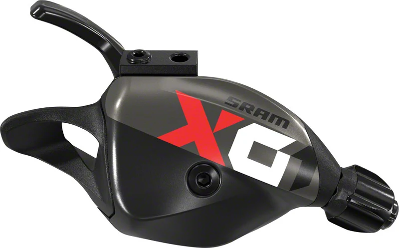 SRAM X01 Eagle Shifter 12-Speed Trigger with Discrete Clamp Black with Red Logo