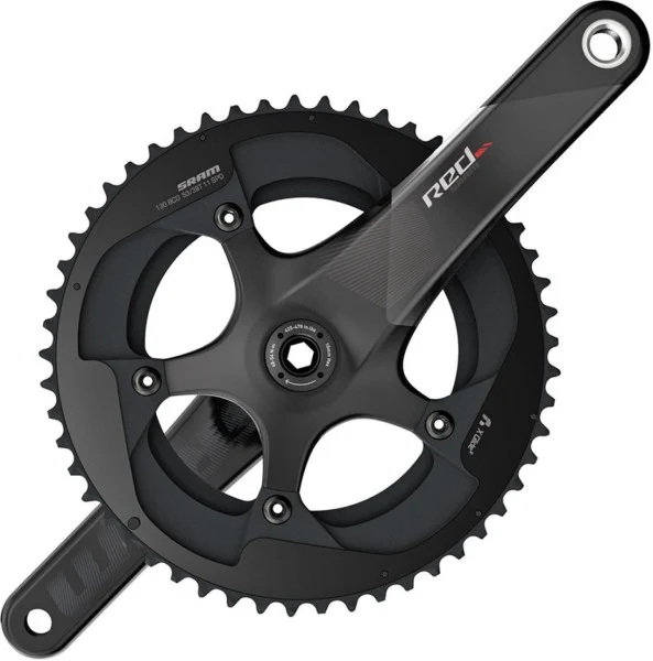 Guarnitura doppia SRAM RED BB386 nera a 11 velocità 172,5 mm / 50/34