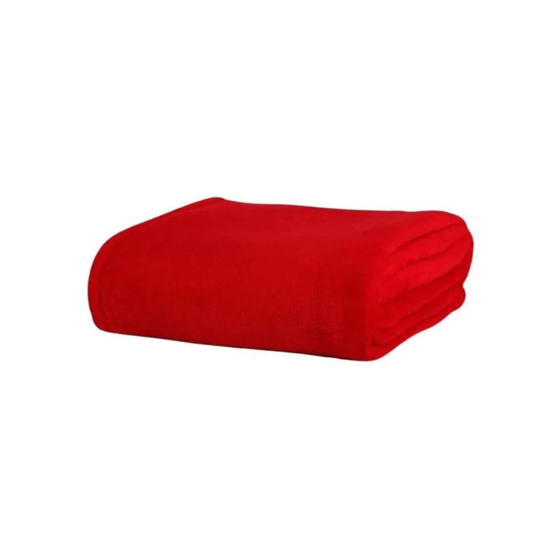 Cobertor Manta Casal Padrão Anti Alérgico Vermelho