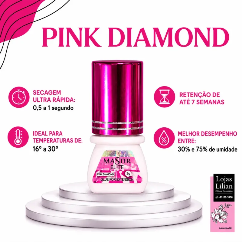 Adesivo Master Pink Diamond 3ml