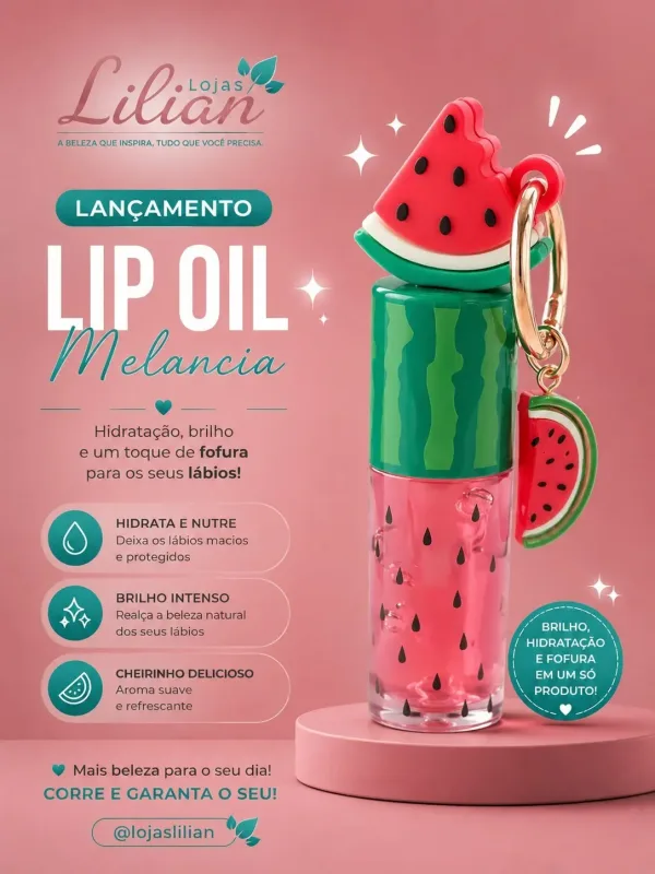 Lip Oil Water Melon Chaveiro