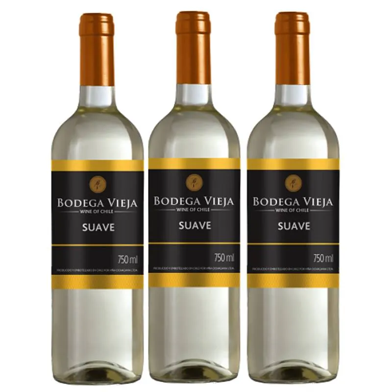 Vinho Bodega Vieja Suave 750ml 03 Unidades