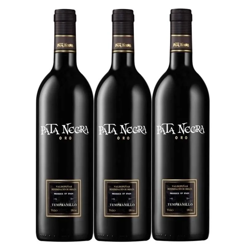 Vinho Pata Negra Oro Tempranillo 750ml 03 Unidades