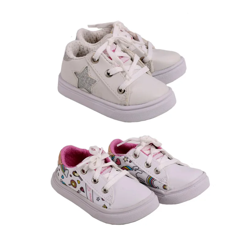 Zapatillas Bebé con Estrella Blanco Talle 17-20 URB