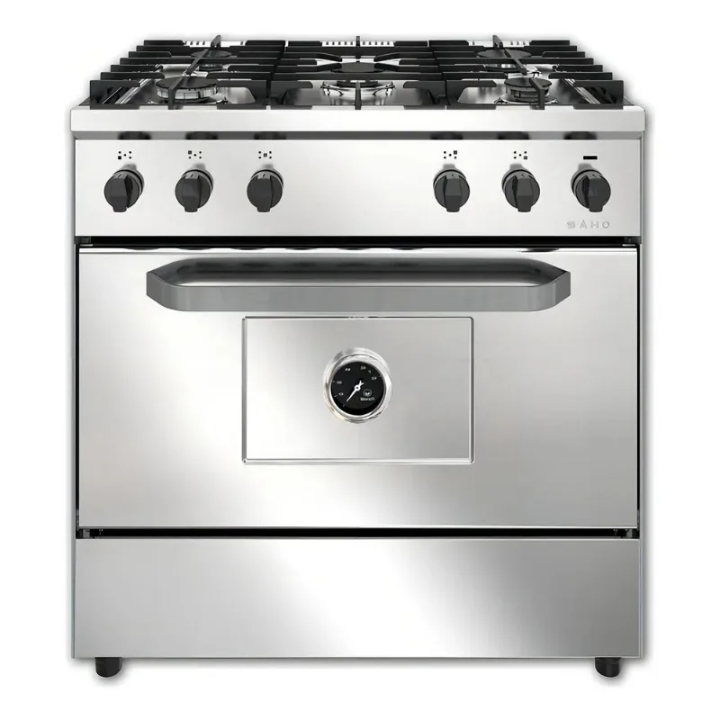 Cocina Morelli Saho Kuma 820 5 Hornallas Con Puerta Ciega a Gas