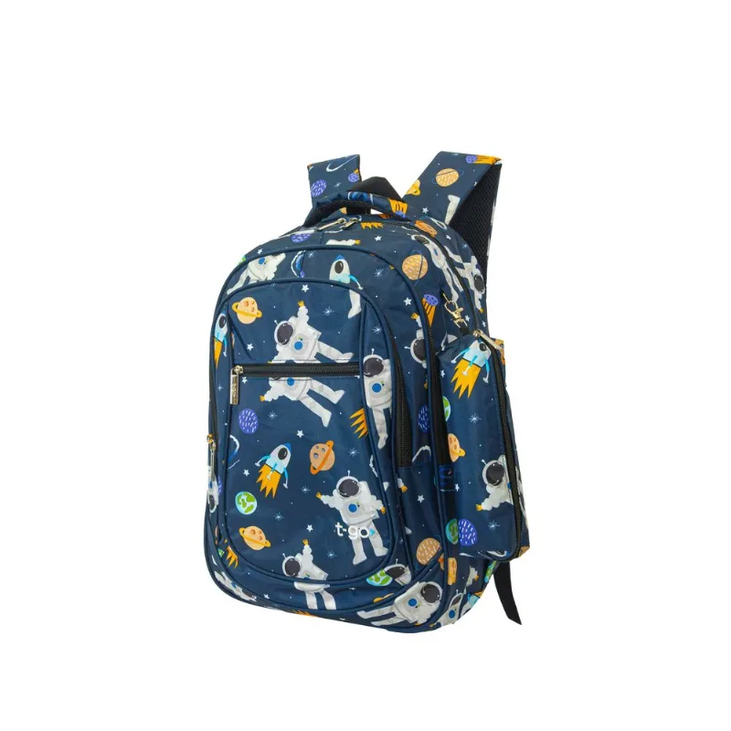 Mochila Escolar Con Cartuchera Nena Niña T-Go Multiples Bolsillos Reforzada Fantasy Creatures EB44 Rosa Mochila Escolar Con Cartuchera Nene Niño T-Go Multiples Bolsillos Reforzada Wonderful Universe EB44 Azul