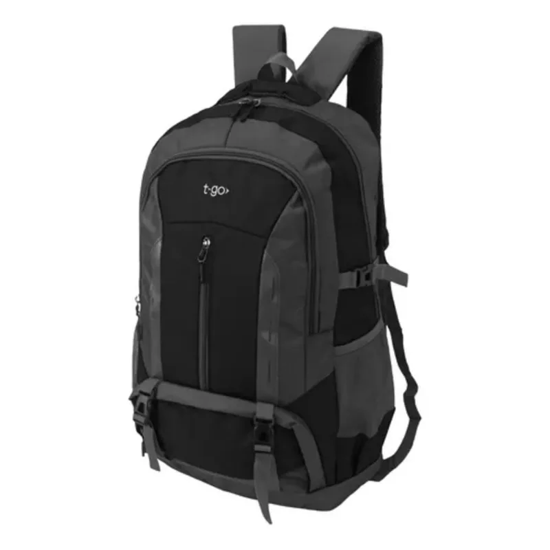 Mochila Urbana de Viaje 47 litros Reforzada Ajuste Pectoral 5 Bolsillos EM160 Mochila Negra Urbana de Viaje 47 litros Reforzada Ajuste Pectoral 5 Bolsillos EM160