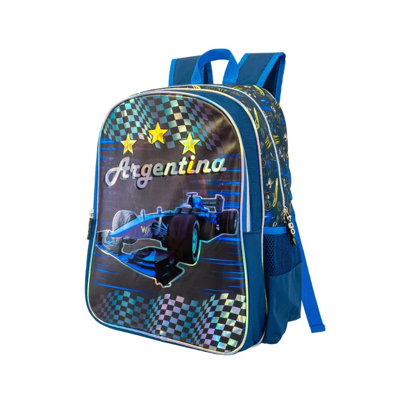 Mochila Escolar Reforzada Nene Varon Primaria QD17 Azul