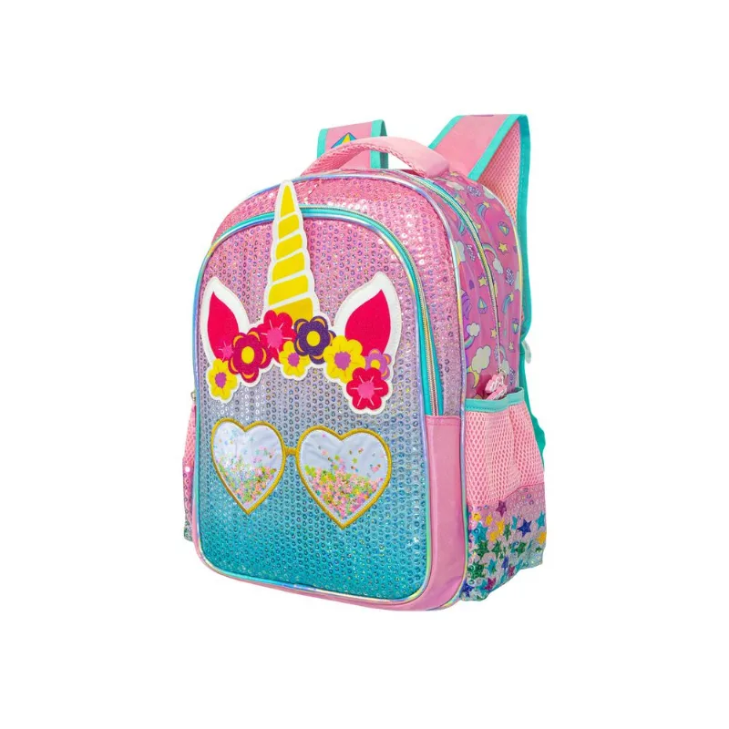 Mochila Escolar Reforzada Nena Kawaii Unicornio Mochila Escolar Reforzada Nena Unicornio QD20 Violeta