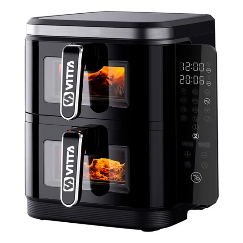 Freidora De Aire Vitta 2200w 11.8l Doble Canasto Digital