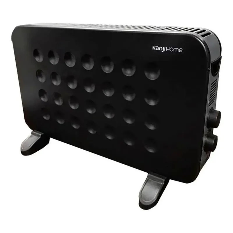 Calefactor Convector Kanji-home Kj-ch121 Termostato 2000w Negro
