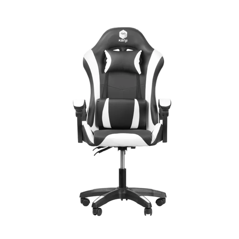 Silla Gamer Kanji KJ-395T-BW Negra y Blanca