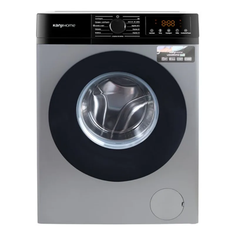 Lavarropa Kanji Home 8kg Inverter Kjh-wmcfsl Gris 1200rpm