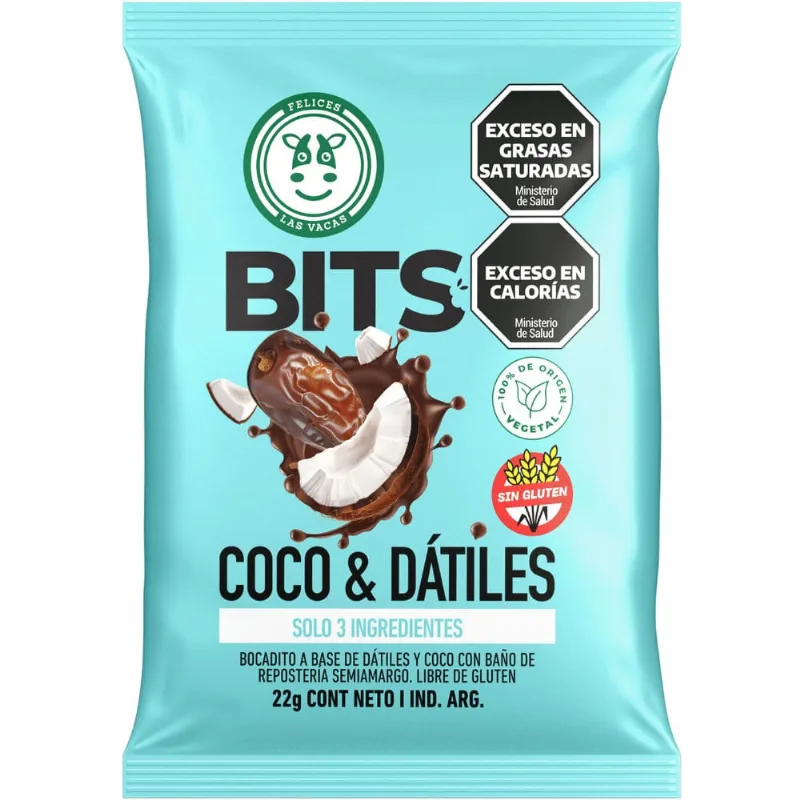 Bocadito de coco y datiles Felices las Vacas 22 grs