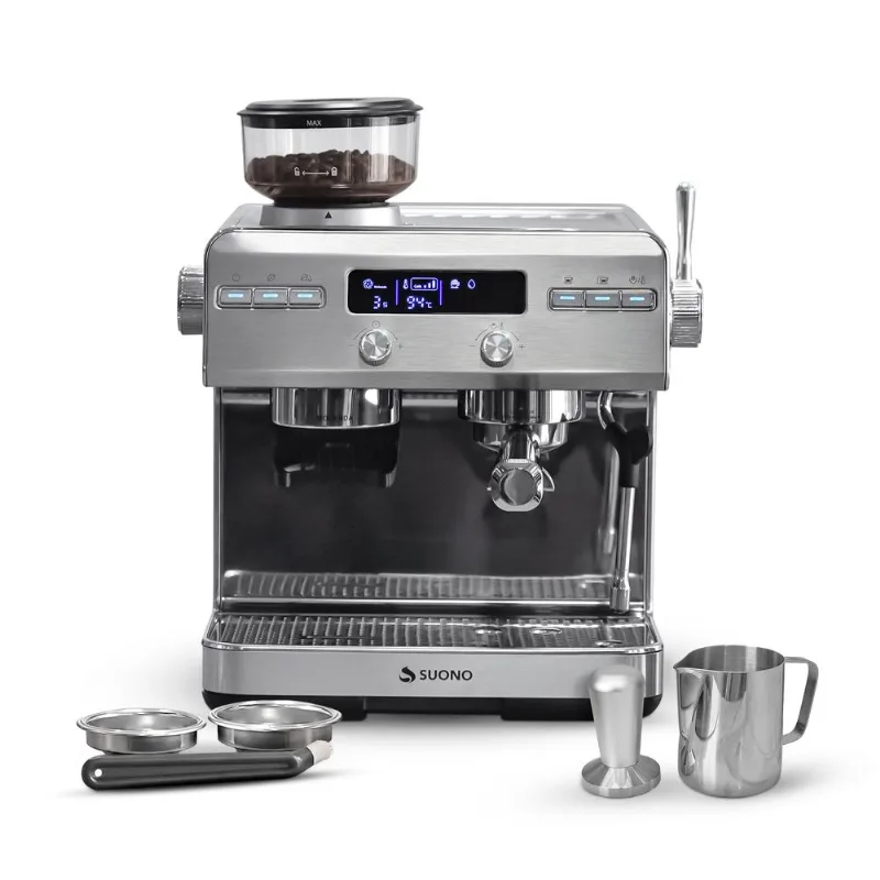 Cafetera Expreso Atelier Suono con Molinillo 1600W 20 Bares