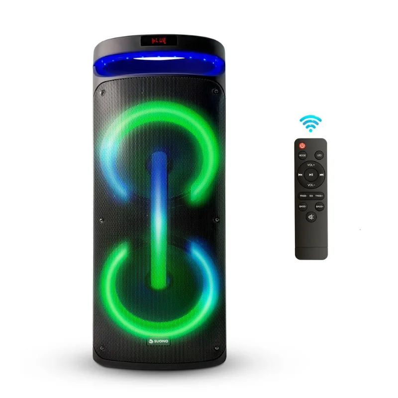 Torre De Sonido Parlante Suono 12500W Luces Led 2 X 10