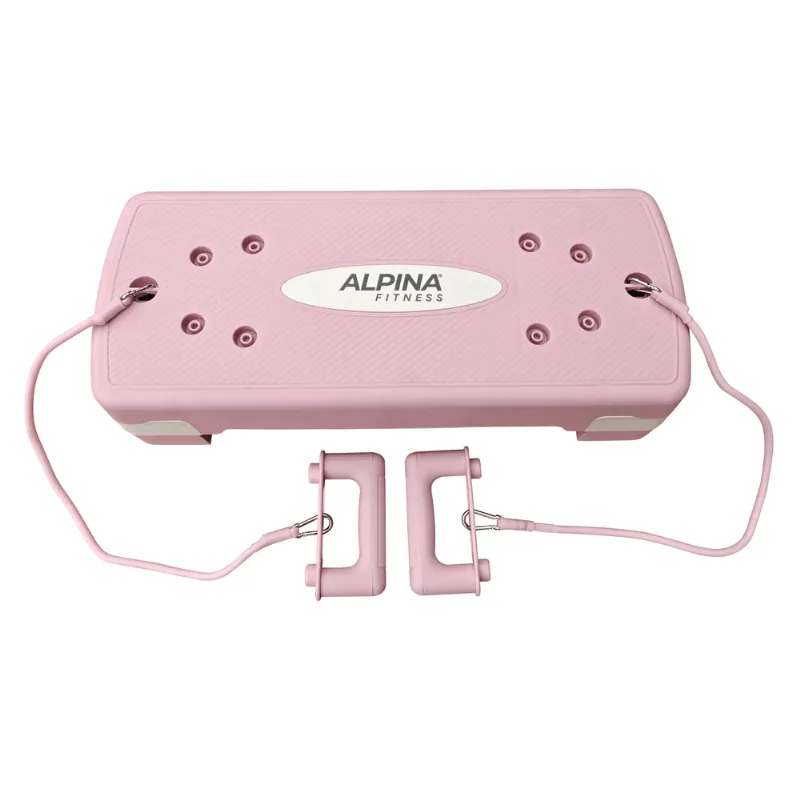 Step Aerobico Plataforma Multifuncional 3 En 1 Alpina Rosa