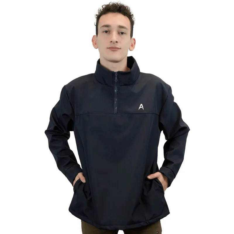 Buzo Softshell Termico Alpina Bolsillos Con Logo Buzo Softshell Termico Alpina Bolsillos Azul Con Logo L