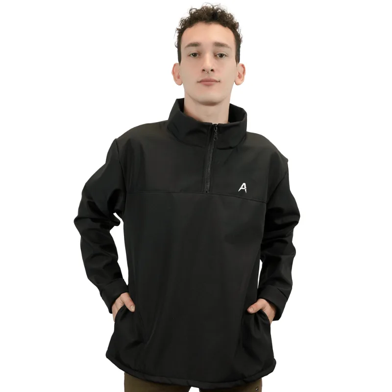 Buzo Softshell Termico Alpina Bolsillos Con Logo Buzo Softshell Termico Alpina Bolsillos Negro Con Logo M