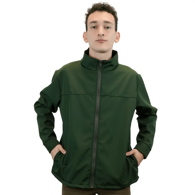 Campera Softshell Termica Alpina Bolsillos Verde L