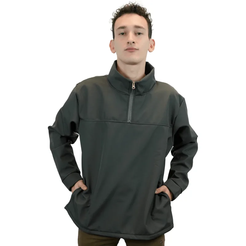 Buzo Softshell Termico Alpina Bolsillos Sin Logo Buzo Softshell Termico Alpina Bolsillos Gris Sin Logo XL