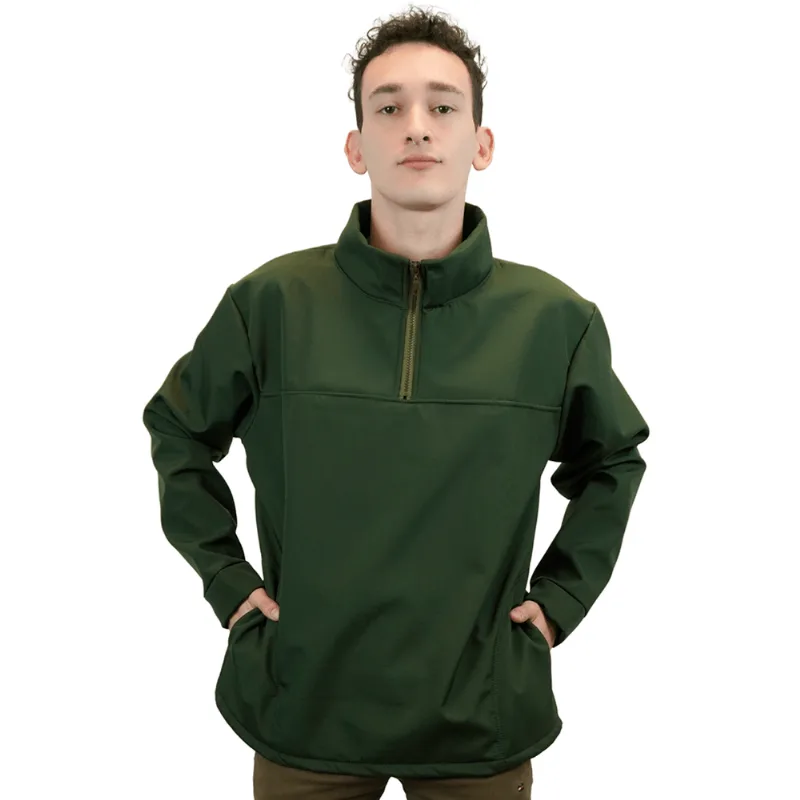 Buzo Softshell Termico Alpina Bolsillos Sin Logo Buzo Softshell Termico Alpina Bolsillos Verde Sin Logo S
