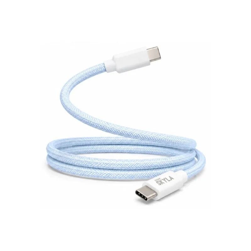 Cable mallado C A C Carga Rápida 1m Color Azul