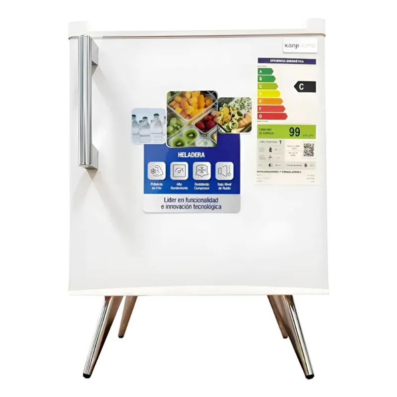 Heladera Frigobar Kanjihome Kjh-50vin-w Retro