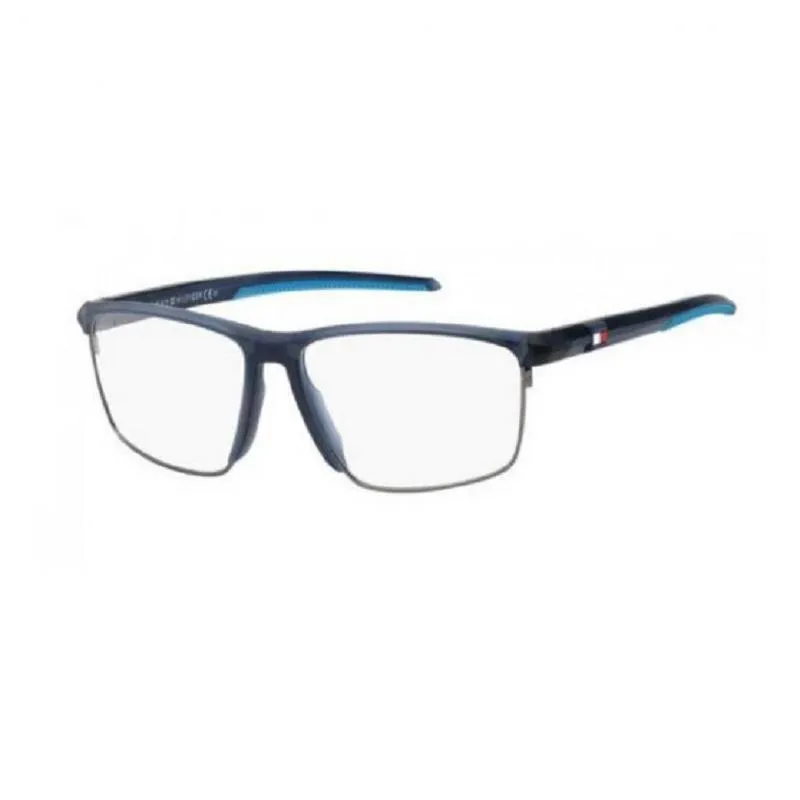 Armação Óculos De Grau Tommy Hilfiger Azul Blue Th 1833 Fll