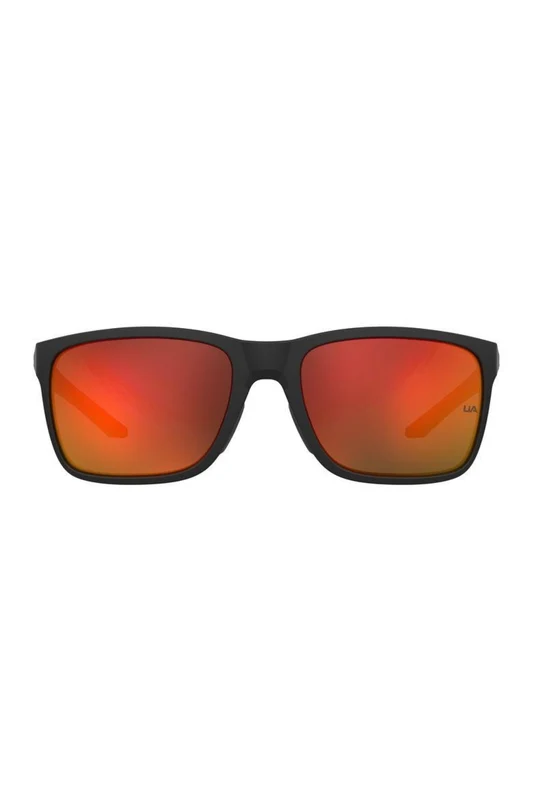 Rimmed Rectangle Sunglasses - Black Black / OneFit / Plastic