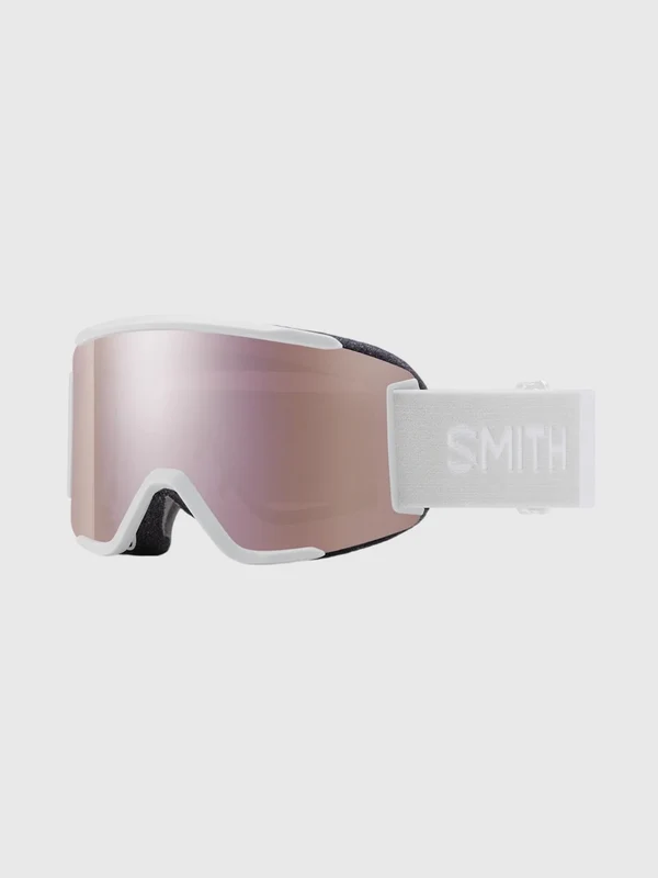 Smith Squad S Snow Goggle O/S / White Vapor/ChromaPop Everyday Rose Gold Mir