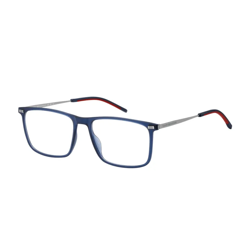 Armação para Óculos de Grau Masculina Tommy Hilfiger TH 2018 Azul fosco