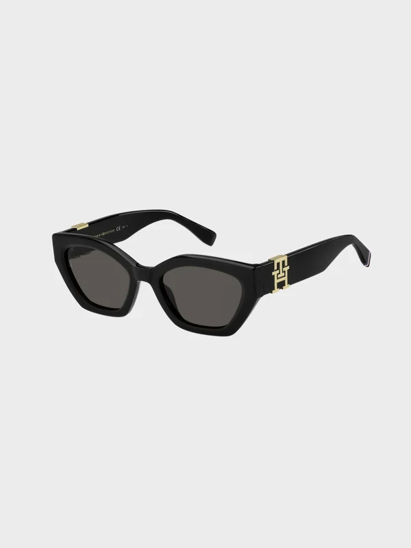 Tommy Hilfiger - Women's Cat Eye-Butterfly Sunglasses Black / 54