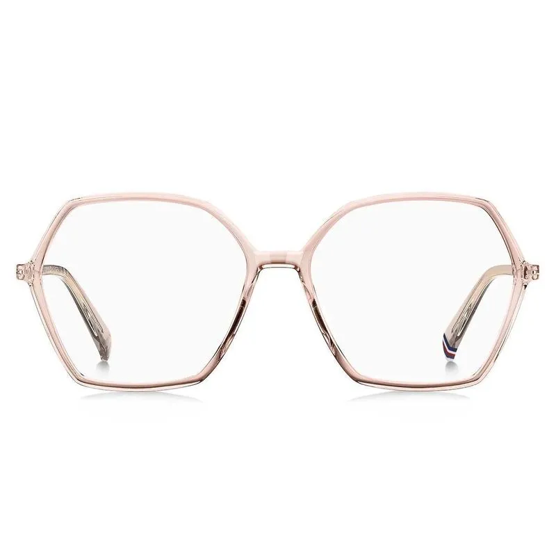 Óculos Tommy Hilfiger Rosa Translúcido - Aro Fechado