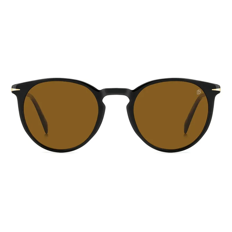 Óculos de Sol David Beckham 1139/S Masculino Redondo Acetato Preto