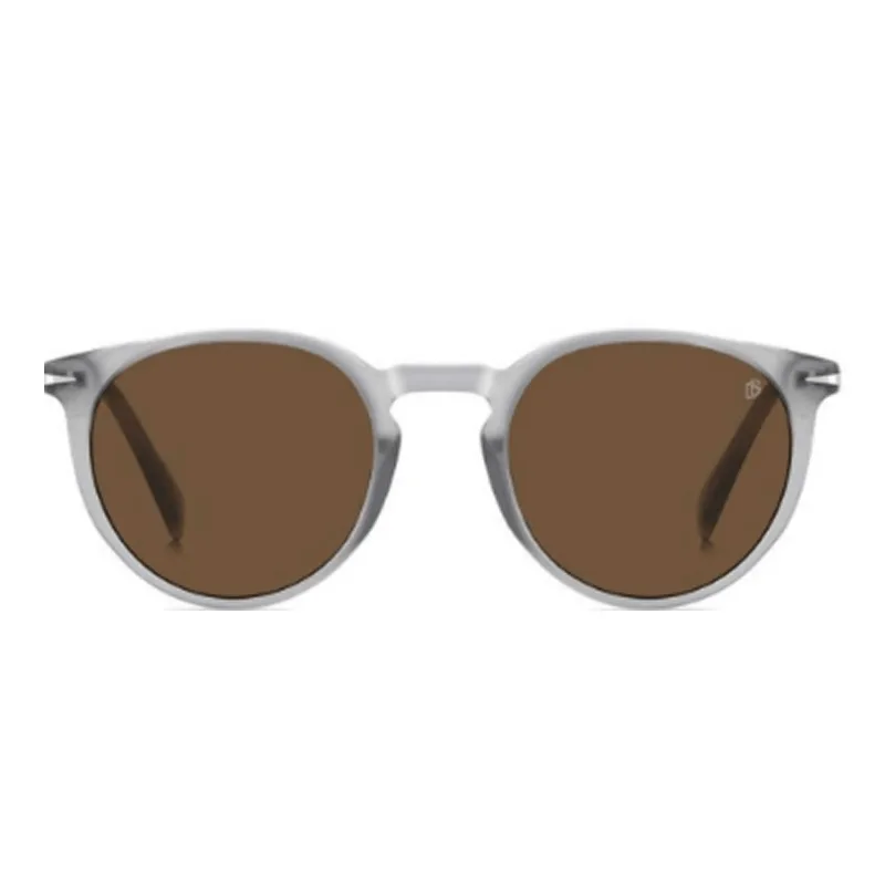 Óculos de Sol David Beckham 1139/S Masculino Redondo Acetato Cinza Óculos de Sol David Beckham 1139/S Masculino Redondo Acetato Cin