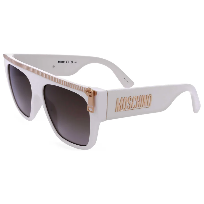 Moschino Unisex 56mm White Sunglasses MOS165-S-SZJ-56 ivory