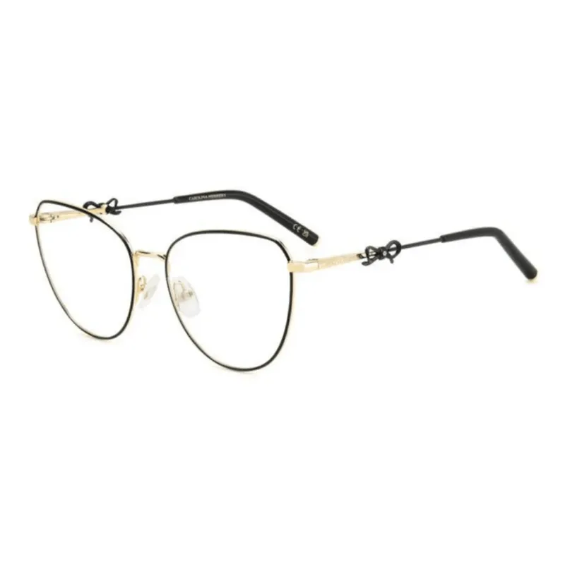 Armação de Óculos de Grau Carolina Herrera 0220 Feminino Gatinho Metal Dourado