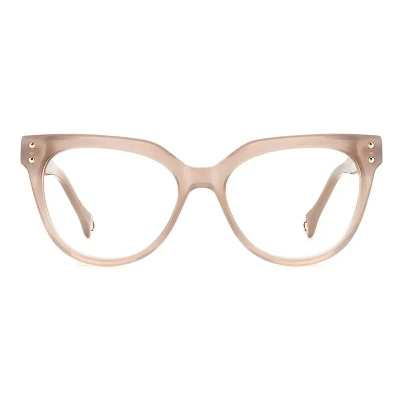 Armação de Óculos de Grau Carolina Herrera 0224 Feminino Gatinho Metal Nude