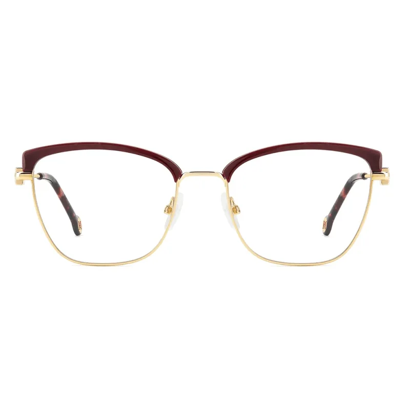 Armação de Óculos de Grau Carolina Herrera 0243 Feminino Gatinho Metal Dourado