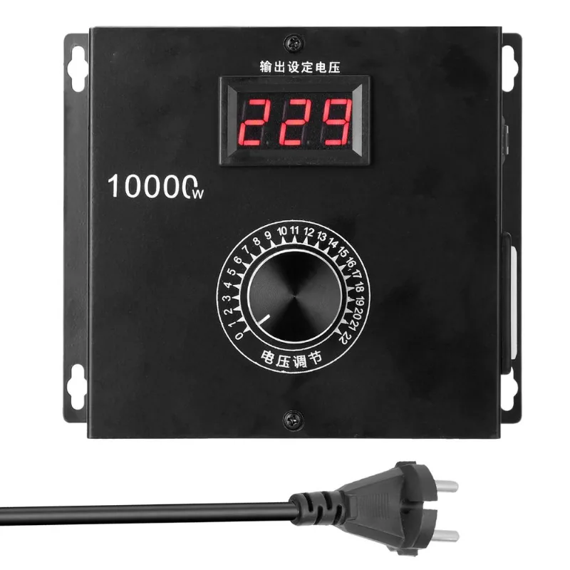 Regulador De Tensão 10000w Doméstico Compacto Variável 10-220v
